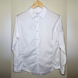 Zara White Dress Shirt Tailored Cotton